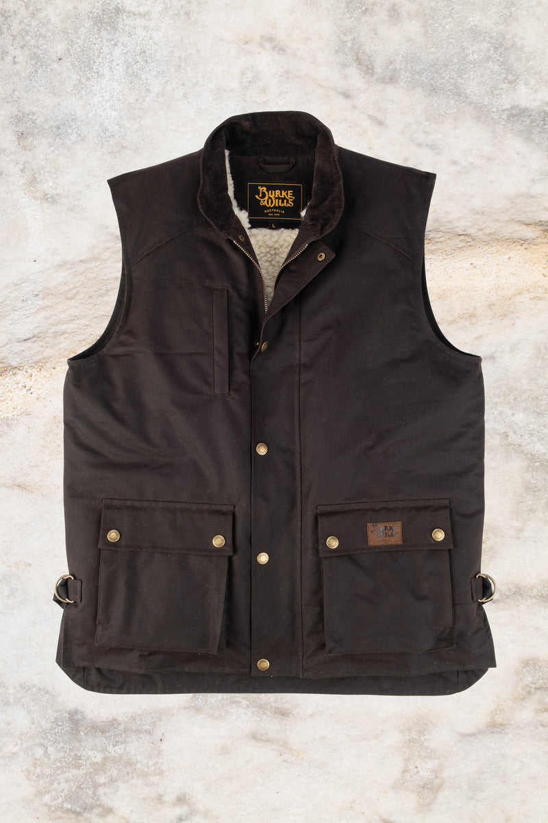 Burke & Wills Men's Derwent Vest - Brown