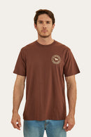 Ringers Western Men's Signature Bull Loose Fit T-Shirt - Chocolate/Dark Sand