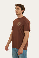 Ringers Western Men's Signature Bull Loose Fit T-Shirt - Chocolate/Dark Sand