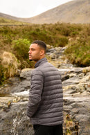 Mac in Sac Mens Polar Packable Reversible Down Jacket - Jet Black/Charcoal