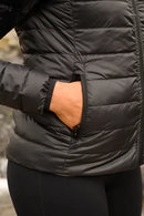 Mac In A Sac Women's Polar Packable Reversible Down Jacket - Black/Grey