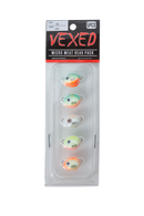 Vexed Micro Meat Spare Head Pack Hi-Viz Lumo 5pce (Assorted Weights)