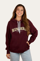 Ringers Western Womens Varsity Hoodie - Cabernet