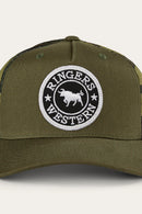 Ringers Western Kids Signature Bull Trucker Cap - Military Green/Camo