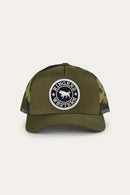 Ringers Western Kids Signature Bull Trucker Cap - Military Green/Camo