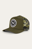 Ringers Western Kids Signature Bull Trucker Cap - Military Green/Camo