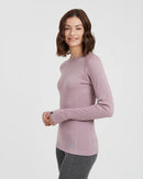 XTM Performance Womens Merino 230 Wool Thermal Long Sleeve Top - Fog