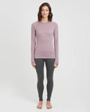 XTM Performance Womens Merino 230 Wool Thermal Long Sleeve Top - Fog
