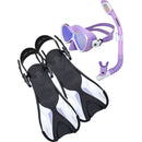 Oceanpro Woolamai Junior Mask, Snorkel & Fin Set - Lilic