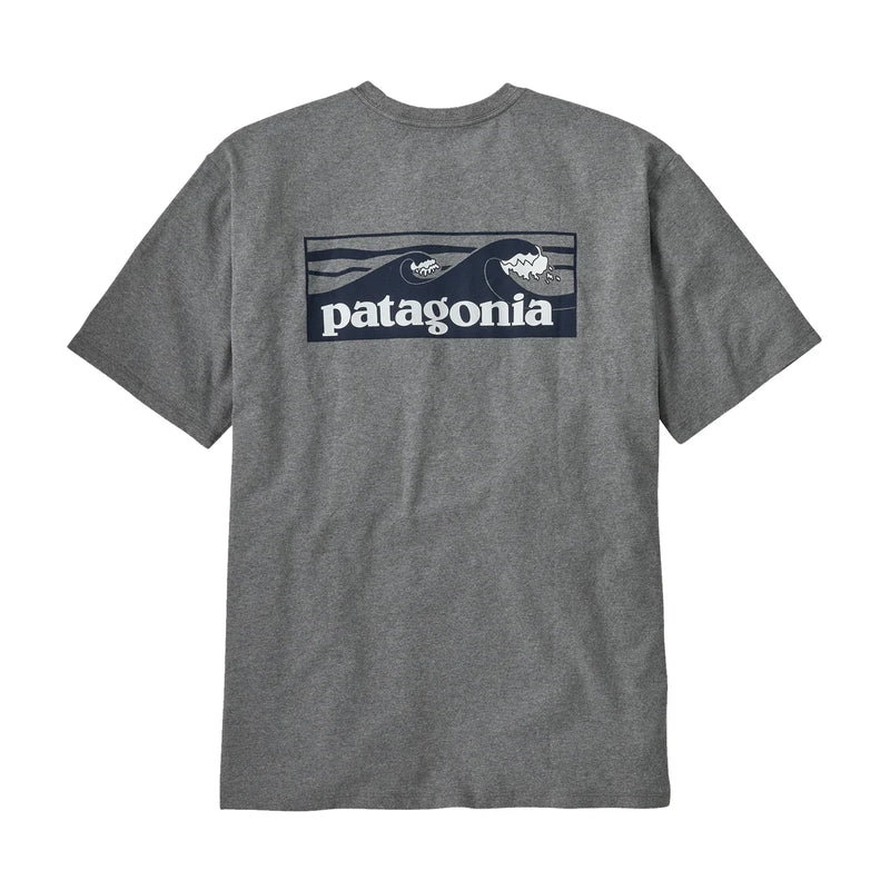 Patagonia Men's Boardshort Logo Pocket Responsibili-Tee® - Gravel Heather