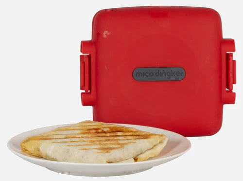 Road Chef Mico Dingker Microwavable Sandwich Toasie Press - Red