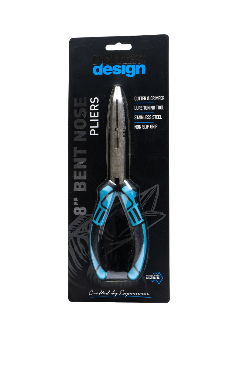 Nomad Stainless Steel Pliers 8 Inch Bent Nose