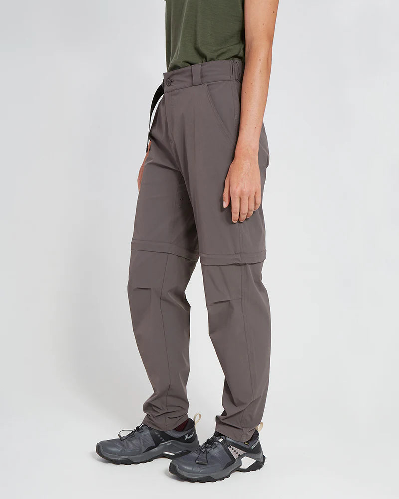 XTM Ladies Wye River Zip Off Hike Pant - Pavement