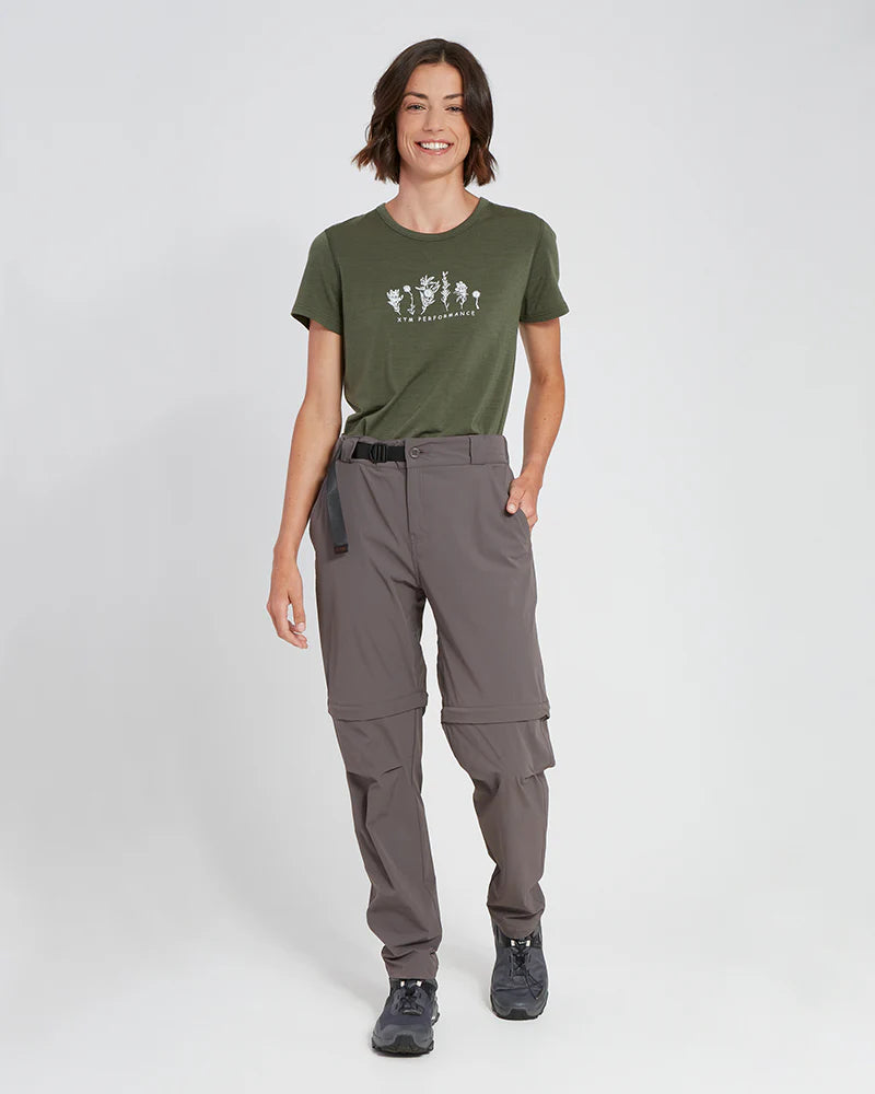 XTM Ladies Wye River Zip Off Hike Pant - Pavement