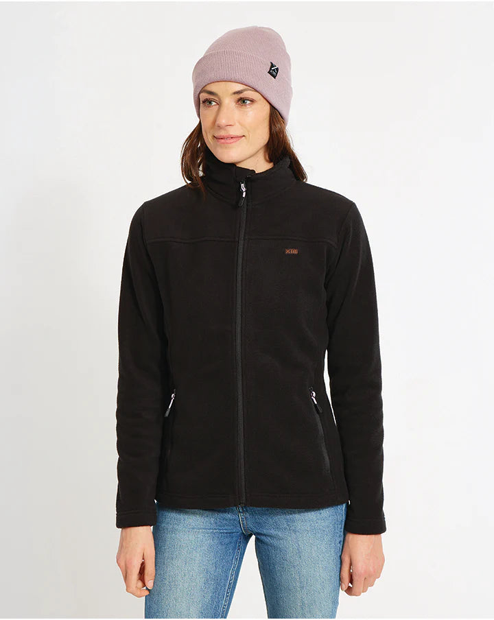 XTM Wanderer II Women's Zip-Up DWR Fleece Jacket - Black