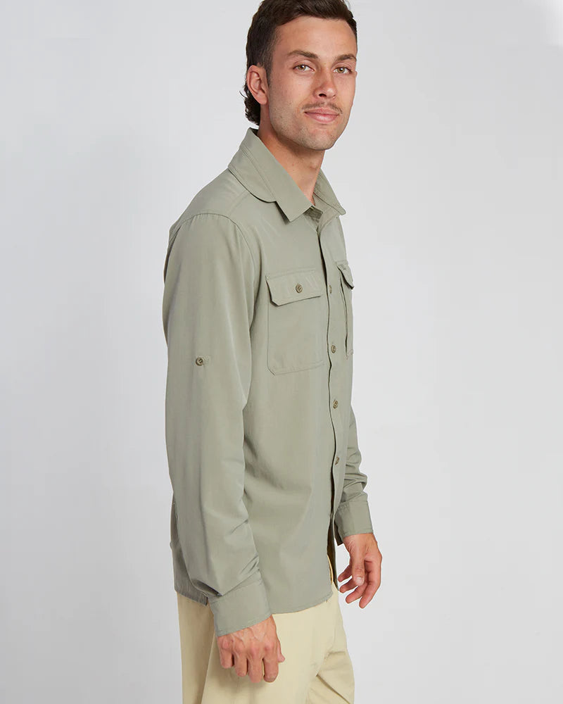 XTM Men's Dunkeld Hike Long-Sleeve Shirt - Light Khaki