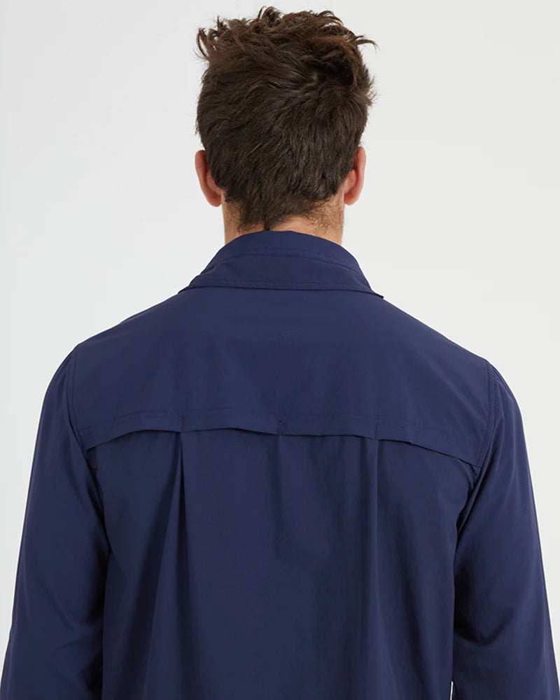 XTM Performance Mens Dunkeld Hike Long Sleeve Shirt - Navy