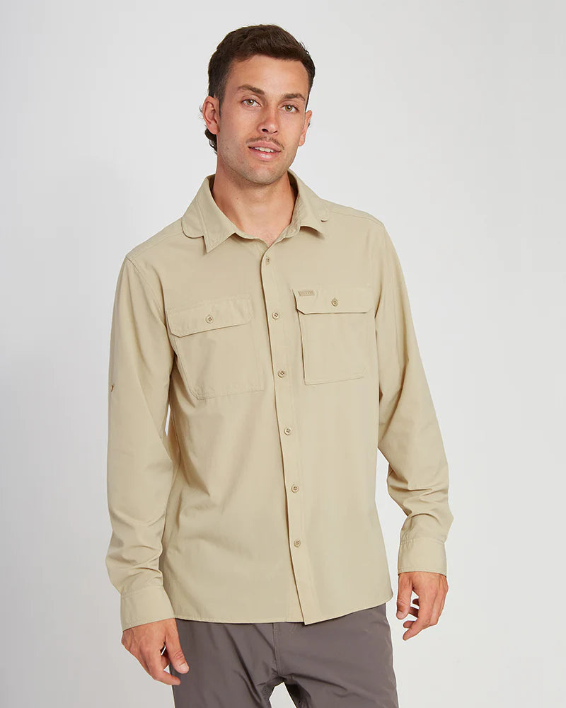 XTM Men's Dunkeld Hike Long-Sleeve Shirt - Sand