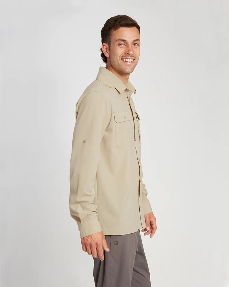 XTM Men's Dunkeld Hike Long-Sleeve Shirt - Sand