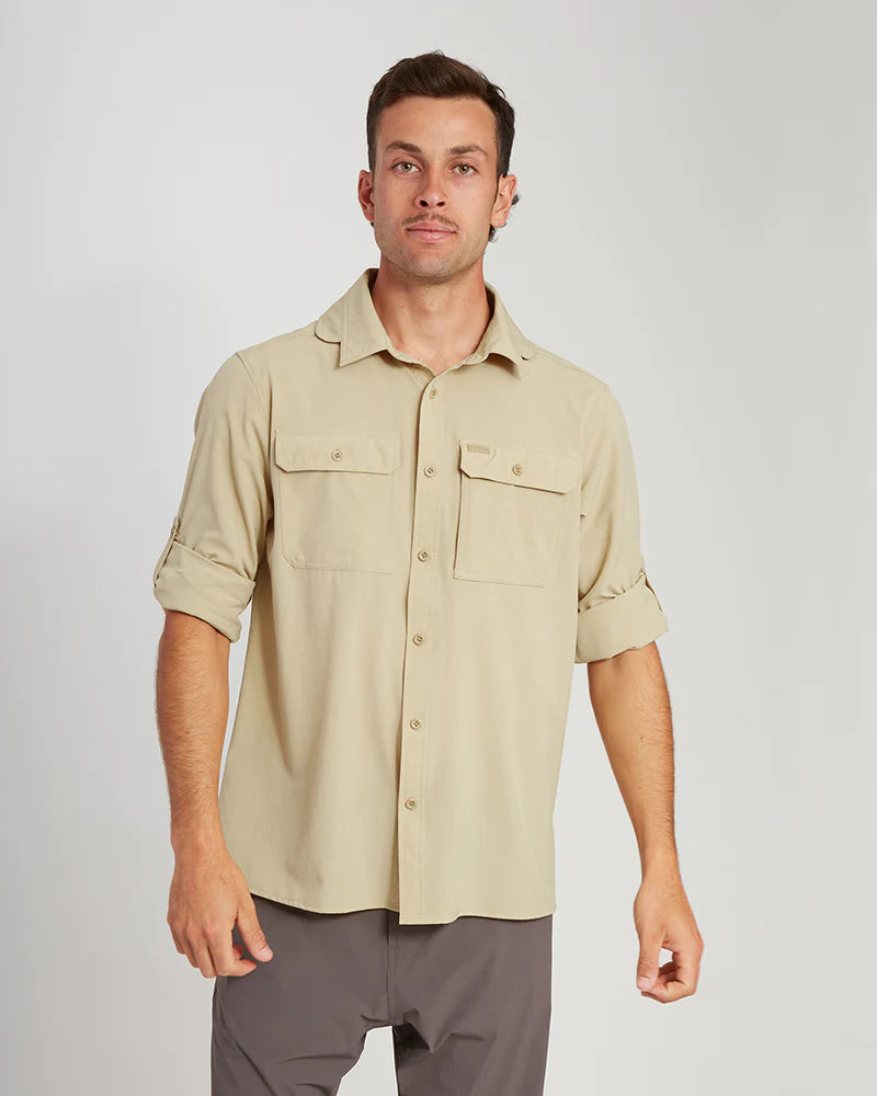 XTM Men's Dunkeld Hike Long-Sleeve Shirt - Sand