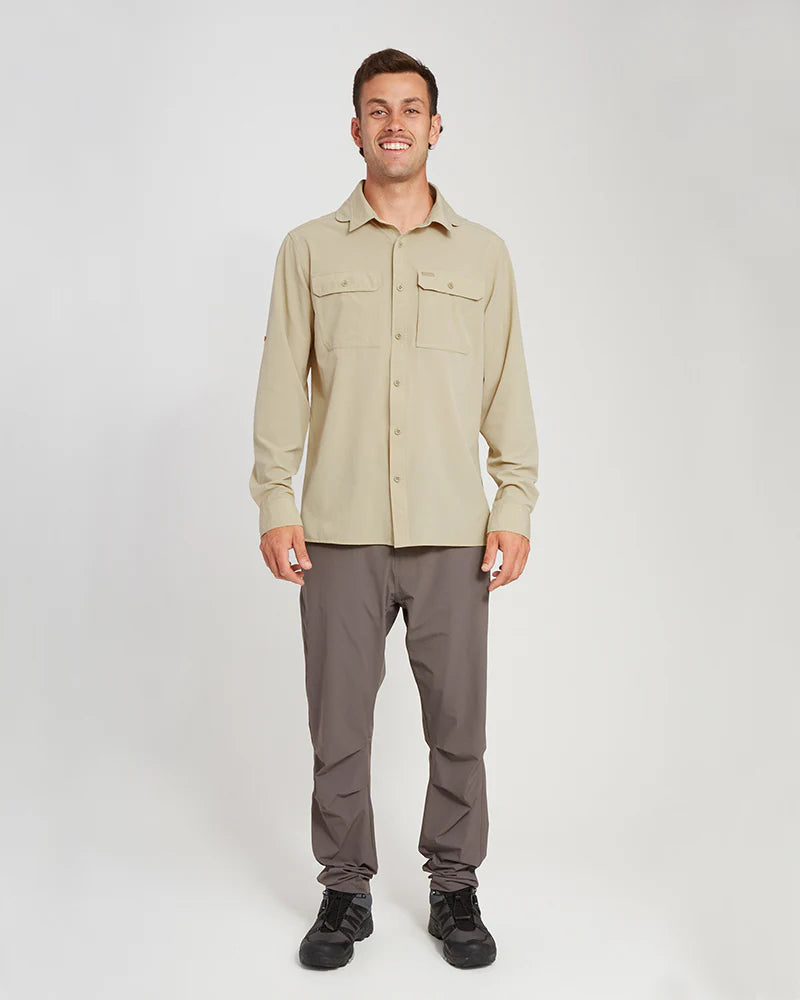 XTM Men's Dunkeld Hike Long-Sleeve Shirt - Sand