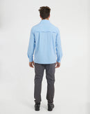 XTM Performance Mens Dunkeld Hike Long-Sleeve Shirt - Water Blue