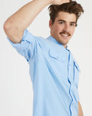 XTM Performance Mens Dunkeld Hike Long-Sleeve Shirt - Water Blue