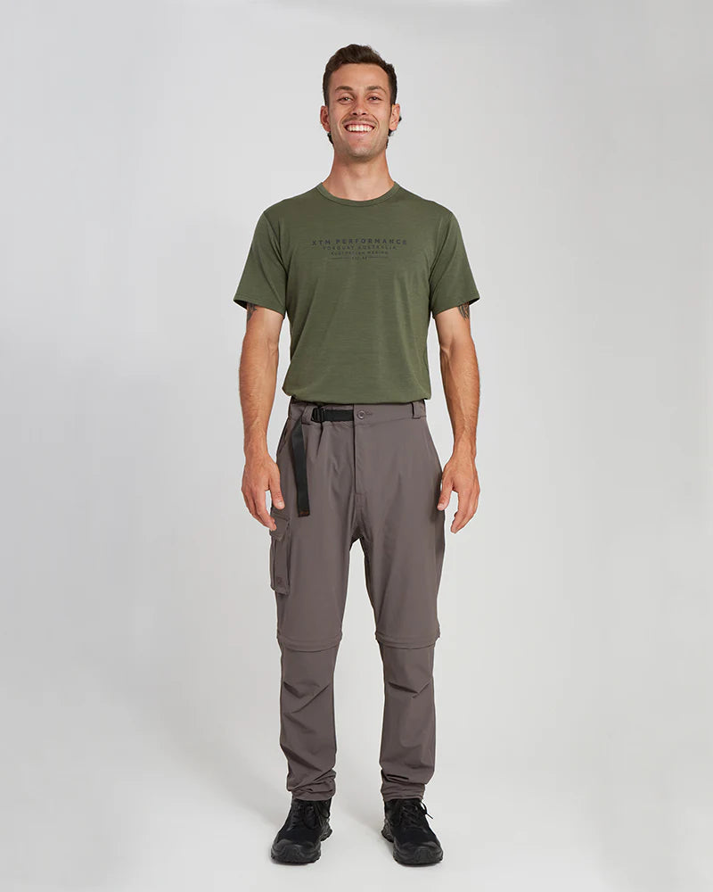 XTM Men's Sturgeon Zip Off Hike Pant - Pavement