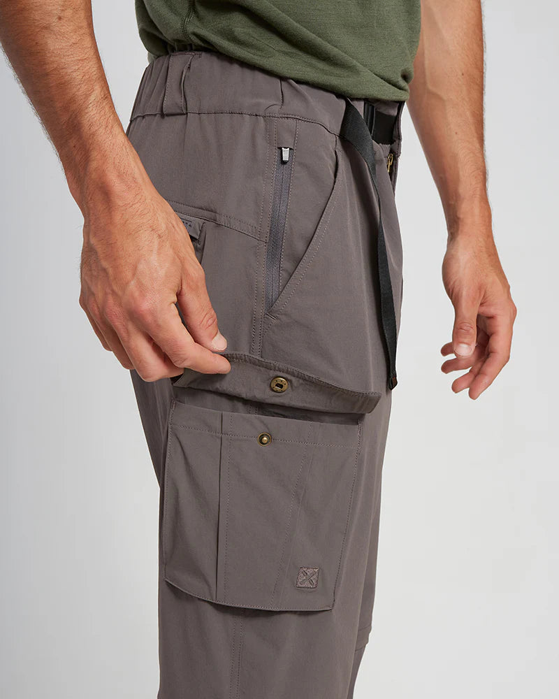 XTM Men's Sturgeon Zip Off Hike Pant - Pavement