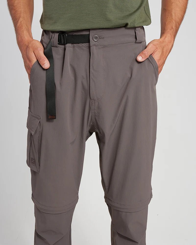 XTM Men's Sturgeon Zip Off Hike Pant - Pavement