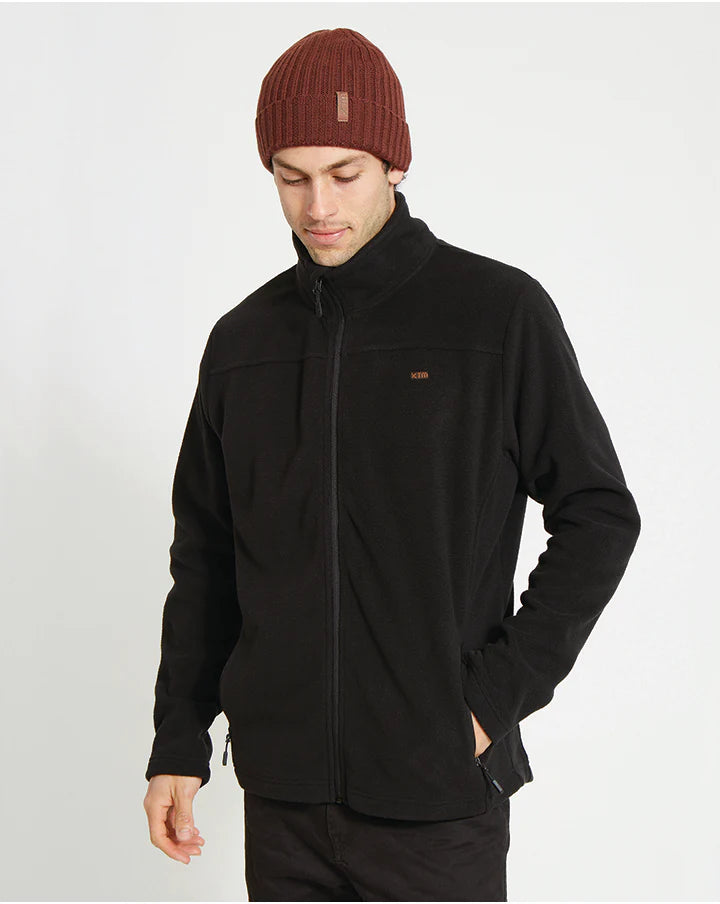 XTM Wanderer II Men's Zip-Up DWR Fleece Jacket - Black