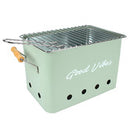 Good Vibes Charcoal Portable Barbecue Grill - Sage