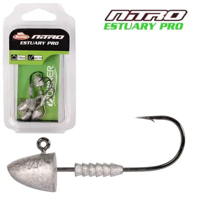 Berkley Nitro Estuary Pro Jighead 1/24oz Hook Size 4 6pce