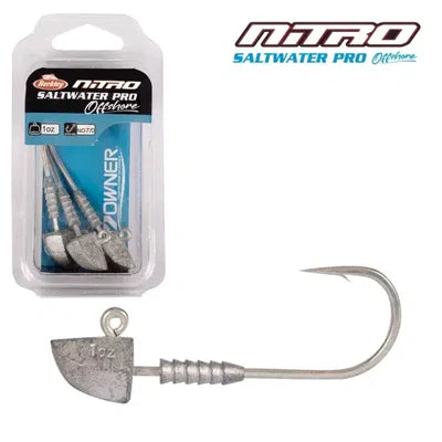 Berkley Nitro Saltwater Pro Offshore Jighead 1/2oz Hook Size 1/0 5pce