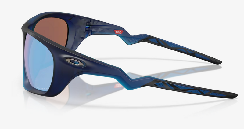 Oakley Sunglasses Lateralis Matte Transparent Blue Frame - Prizm Deep Water Polaised Lenses