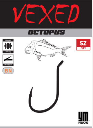 Vexed YM Octopus Hooks (Assorted Sizes)