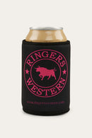 Ringers Western Signature Bull Stubby Cooler - Black/Melon