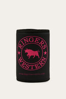 Ringers Western Signature Bull Stubby Cooler - Black/Melon