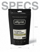 Offgrid Provisions Outback Lamb Curry - Heat & Eat Meal (250g)