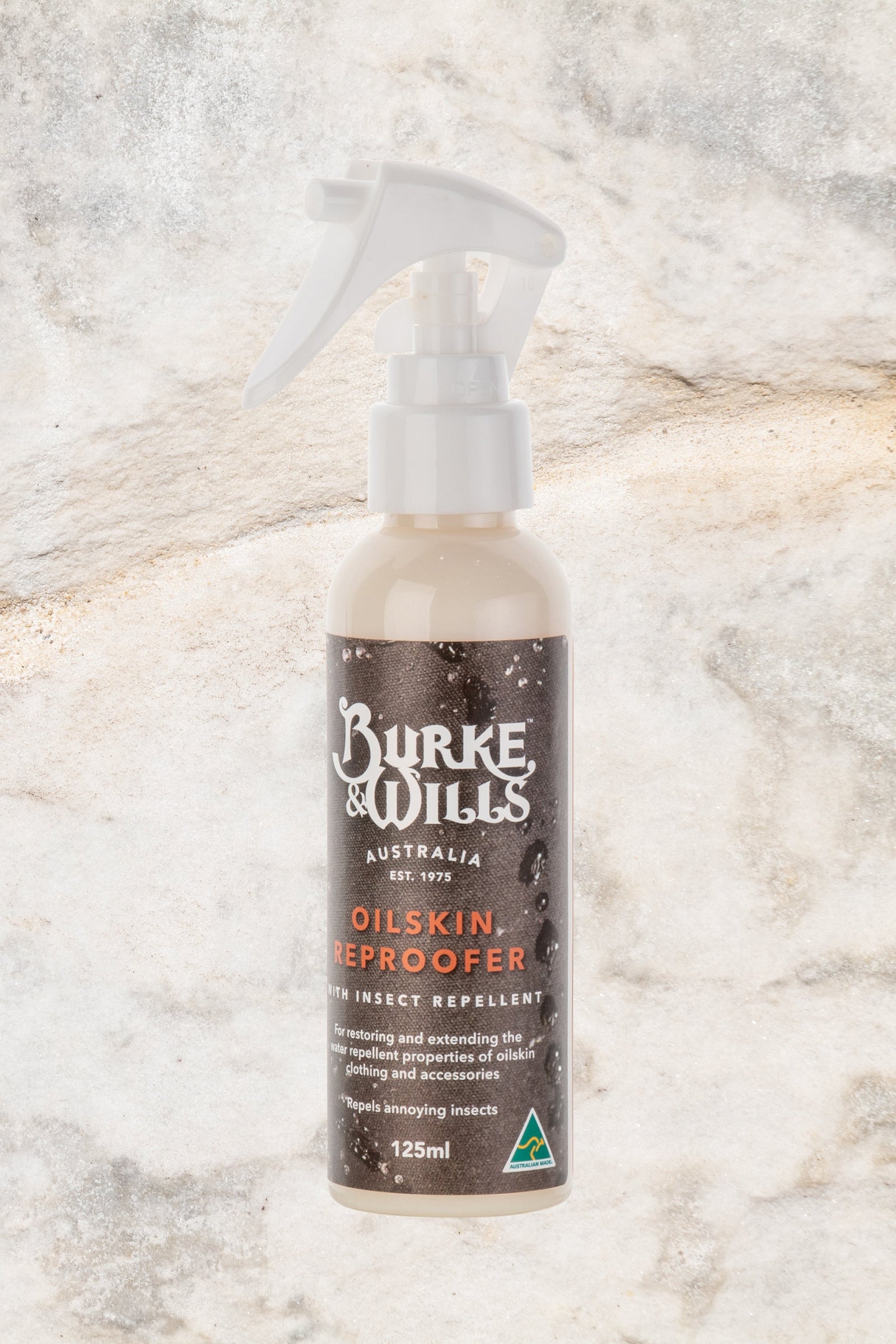 Burke & Wills Oilskin Reproofer with Insect Repellent Spray (125ml)