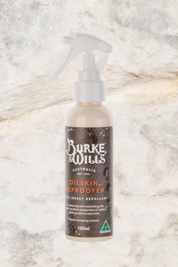 Burke & Wills Oilskin Reproofer with Insect Repellent Spray (125ml)