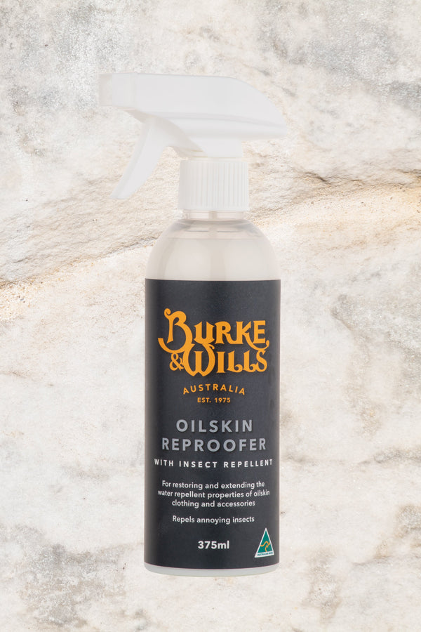 Burke & Wills Oilskin Reproofer with Insect Repellent Spray (375ml)