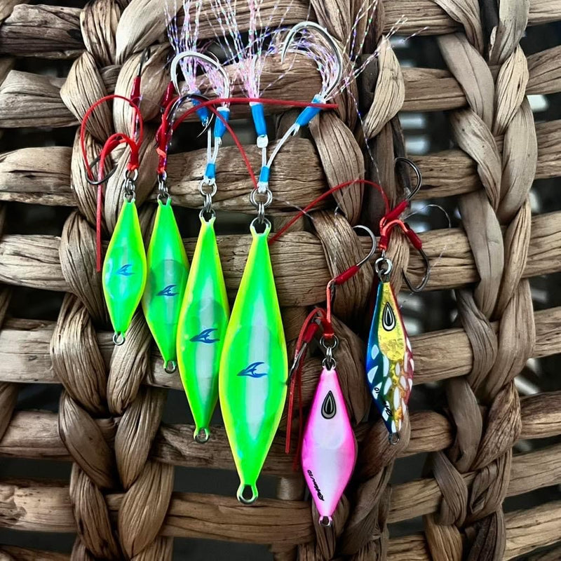 Oceans Legacy Micro Slow Roven Jig 6g Hot Pink Glow