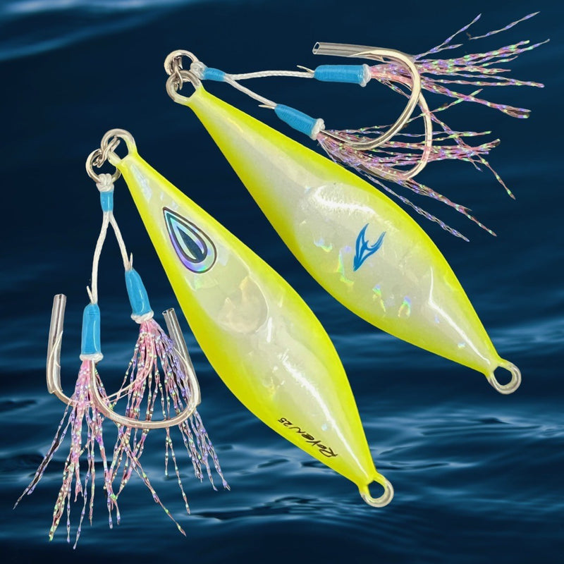 Oceans Legacy Micro Slow Roven Jig 6g Lemonade Glow