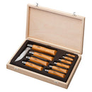 Opinel Traditional Classic Carbon Steel Knives Collection in Wooden Gift Box (Size 2-12) - Beechwood (10 Piece Set)
