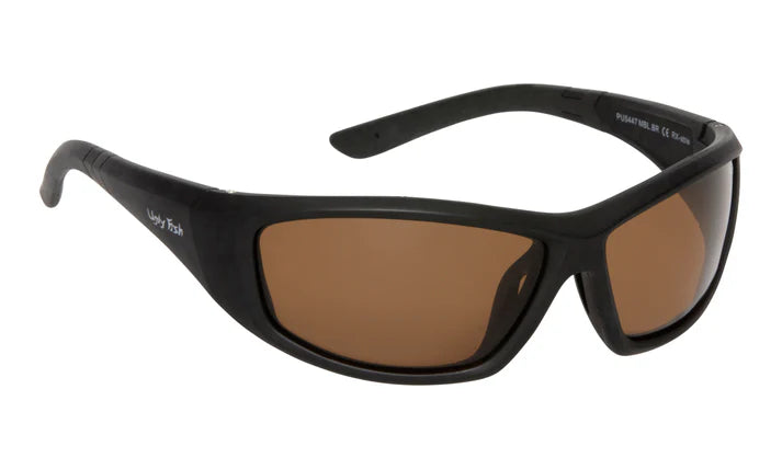 Ugly Fish PU5447 Unbreakable Polarised Sunglasses - Matt Black Frame/Brown Lens