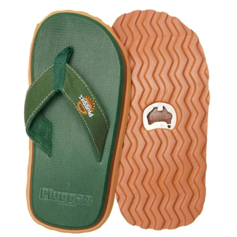 Pluggaz Bush Boots Thongs with Inbuilt Bottle Opener