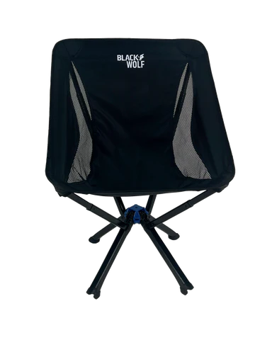 BlackWolf Quick Fold Lightweight Chair - Jet Black