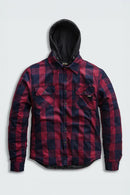 Jetpilot Quilted Men's Flannelette Jacket - Red