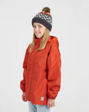 XTM Performance Kids Stash 2L Packable Rain Jacket - Burnt Orange